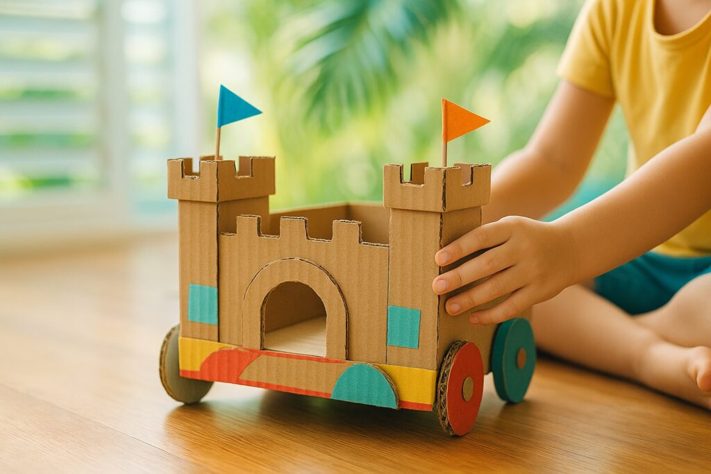 Créer des jouets en carton récupéré — astuce écologique
